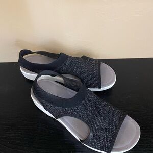 Alegria TRAQ Black Sandals
